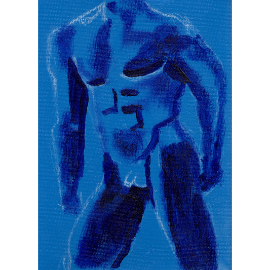 Male Figure Study Original Painting